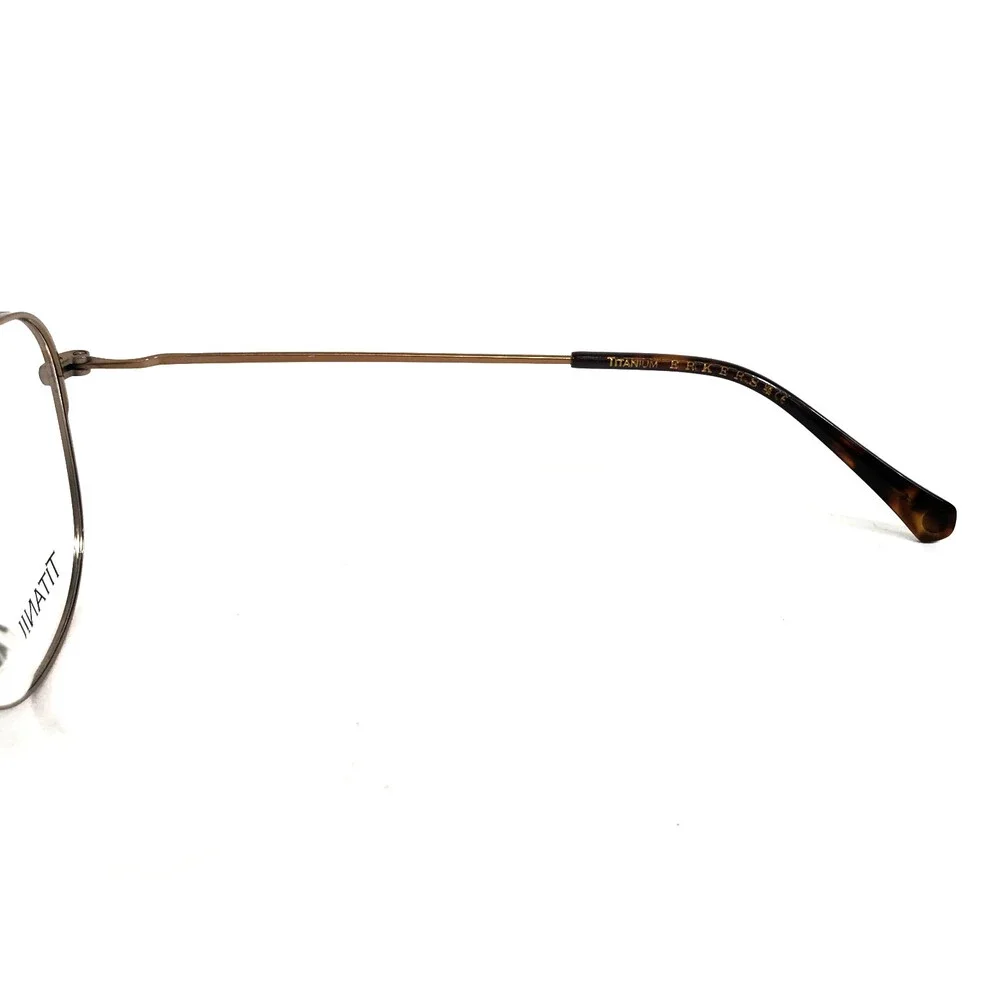 Erkers Eyeglasses Frames NORWOOD COPPER Matte Gold Wire Rim Titanium 55-17-145